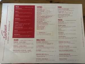 Menu part 2  at Pizzeria La Rosa in New Rochelle