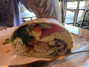 Breakfast burrito - amazing  at The Mustard Seed in Cerritos