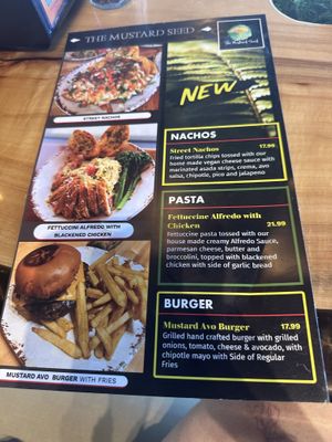 New menu  at The Mustard Seed in Cerritos