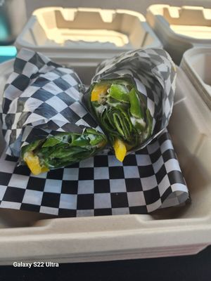 Spinach Wrap at Golene's Vegan Kitchen in Murrieta