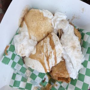 apple pie egg rolll  at Golene's Vegan Kitchen in Murrieta