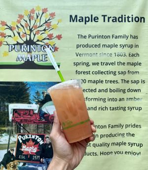 Vermont maple lemonade   at Cena Vegan - Smorgasburg in Los Angeles