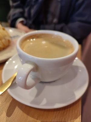 Cappuccino at Bun Bakery in Krakow