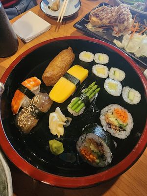 Sushi set at Veg Japan ベジジャパン in Bangkok