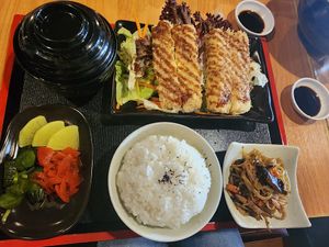Tofu kutsu set at Veg Japan ベジジャパン in Bangkok