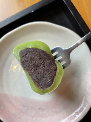 Close-up: amazing dessert daifuku #Veganuary at Veg Japan ベジジャパン in Bangkok