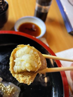 Close-up tofu pocket  #Veganuary at Veg Japan ベジジャパン in Bangkok