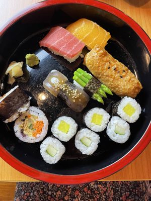 Vegan sushi platter  #Veganuary at Veg Japan ベジジャパン in Bangkok