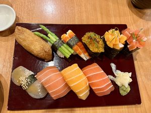  assorted nigiri Sushi platter   at Veg Japan ベジジャパン in Bangkok
