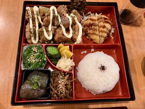 yamabushi Kara-agé bento box  at Veg Japan ベジジャパン in Bangkok