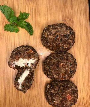 Kibe com cream cheese at Acaiú in Londrina