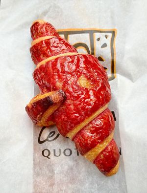 Hibiscus croissant  at Le Pain Quotidien in Luxembourg City