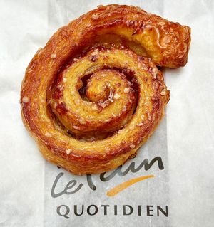 Cinnamon swirl  at Le Pain Quotidien in Luxembourg City