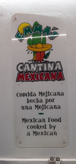 The food was definitely tasty and cooked to order.

They understood what vegan meant which always fills you with confidence.  at Emma's Cantina Mexicana in Lanzarote