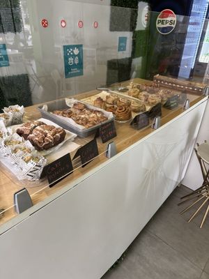 cinnamon rolls and coffee cake  at Semilla by ConGreka  in San Juan