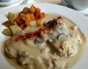 Biscuits and Gravy at Petunia's Pies and Pastries in Portland