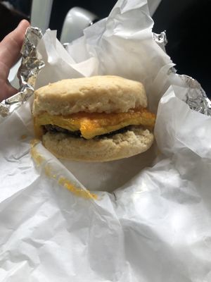 Breakfast sandwich   at Petunia's Pies and Pastries in Portland