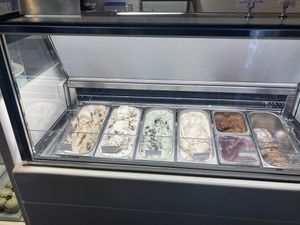 The cafe’s selection of ice cream  at Petunia's Pies and Pastries in Portland