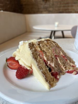 Coconut passion fruit cake   at Petunia's Pies and Pastries in Portland