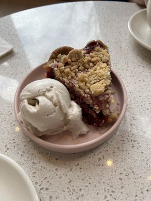 Cherry raspberry pie 😍  at Petunia's Pies and Pastries in Portland