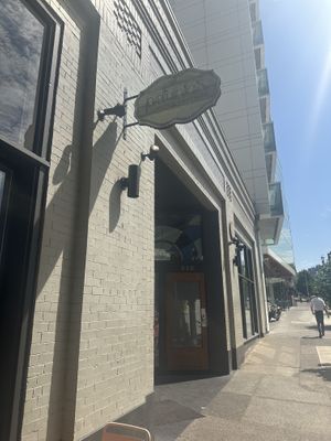 Out front  at Petunia's Pies and Pastries in Portland