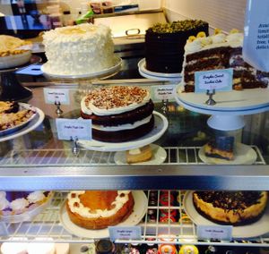 Display case one at Petunia's Pies and Pastries in Portland