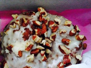 Pumpkin spice pecan donut at Petunia's Pies and Pastries in Portland