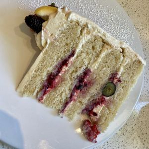 Lemon Berry Cake - Decadent and Delicious!  at Petunia's Pies and Pastries in Portland