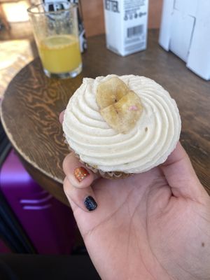 Banana Carrot Zucchini Baby Cake 🧁💗 SO GOOD!  at Petunia's Pies and Pastries in Portland