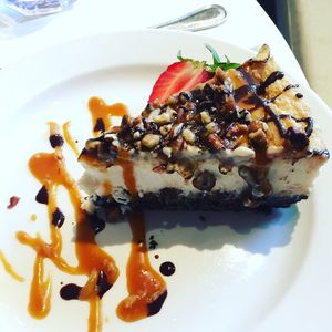 turtle cheesecake  at Petunia's Pies and Pastries in Portland