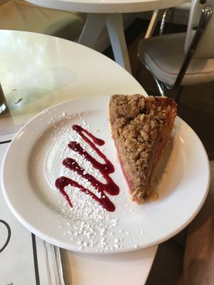 sour cherry peach pie at Petunia's Pies and Pastries in Portland