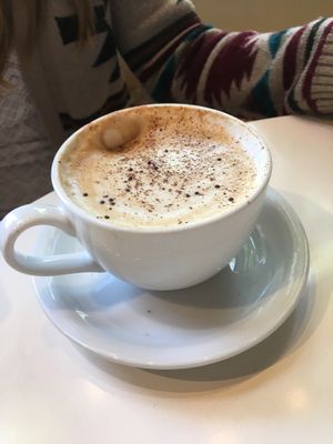 mocha yum at Petunia's Pies and Pastries in Portland