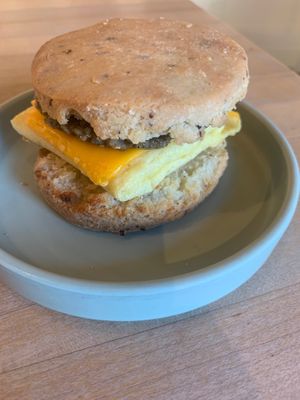 Biscuit sandwhich at Petunia's Pies and Pastries in Portland