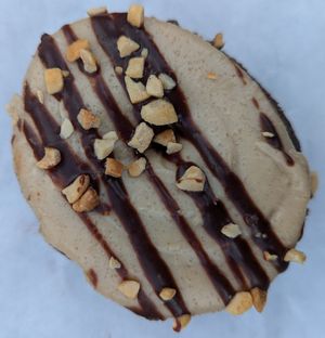 Chocolate Peanut Butter Doughnut at Petunia's Pies and Pastries in Portland