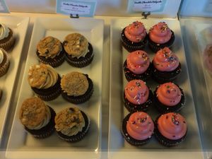  Many  cupcake options  at Petunia's Pies and Pastries in Portland