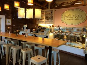 Pleasant seating at Petunia's Pies and Pastries in Portland