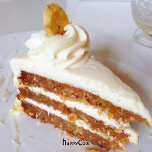 vegan & gluten-free banana carrot zucchini cake at Petunia's Pies and Pastries in Portland