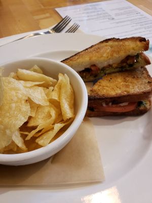 Pesto panini at Petunia's Pies and Pastries in Portland