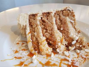 The cakes are amazing - we struggled with two to eat a slice! at Petunia's Pies and Pastries in Portland