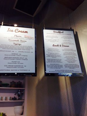 Menu 1- not baked goods at Petunia's Pies and Pastries in Portland