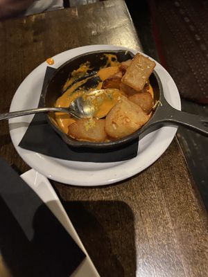 Patatas aji (took pic after we started hehe)   at BLK SHP in Swedesboro