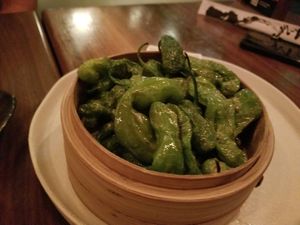 Shishito peppers at Morimoto Asia in Lake Buena Vista