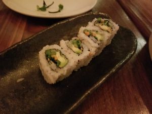 Secret, off-menu veggie sushi roll -- best thing in the whole restaurant! at Morimoto Asia in Lake Buena Vista
