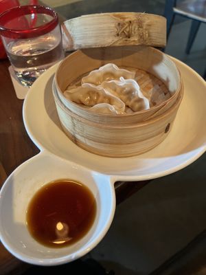 Vegetable dumplings  at Morimoto Asia in Lake Buena Vista