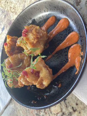 Pomegranate Chili Crispy Cauliflower  at Walt Disney World - Spice Road Table in Lake Buena Vista