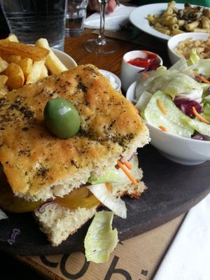 Seitan burger at Amico Bio - Holborn  in London