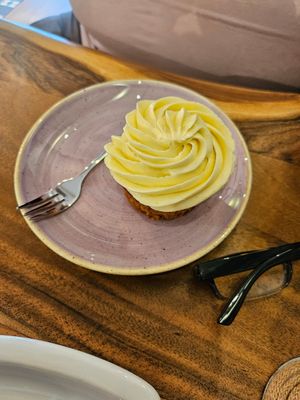 vanilla cupcake at The Veg Box Cafe - London in North West London