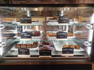 Cake counter at The Veg Box Cafe - London in North West London