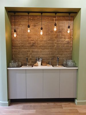 Water station at The Veg Box Cafe - London in North West London