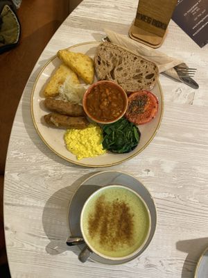 Vegan full english  at The Veg Box Cafe - London in North West London